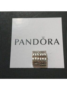 Pandora Starburst Clip Charm 925 ALE 790210 Sterling Silver, Set of 2